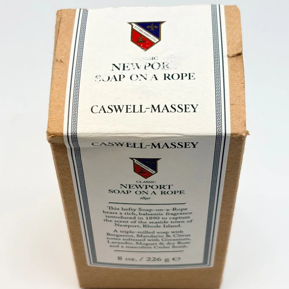 Caswell-Massey Heritage Newport Soap-On-A-Rope 8oz USA New Open Box